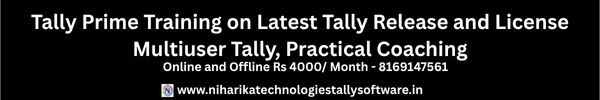 Read more about the article Tally Prime  Course for Professional  Rs 4000/ Month
