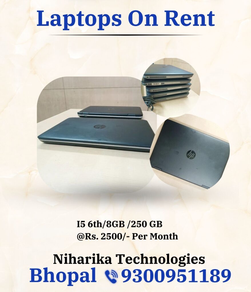 Laptop on rent i5 6gen 8gb bhopal