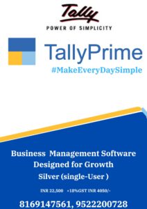 Read more about the article Tally Prime, Silver Single User Edition