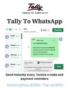 tally pime whatsapp integration