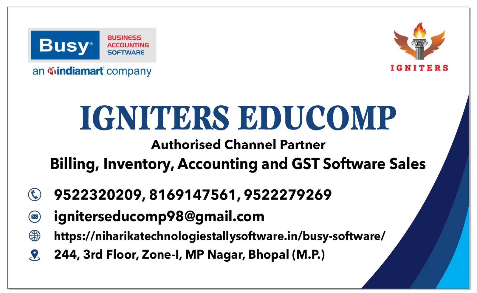 Read more about the article BUSY, Billing, Inventory Software – Channel Partner