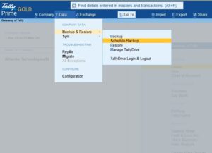 Read more about the article Auto Backup Company Data to TallyDrive