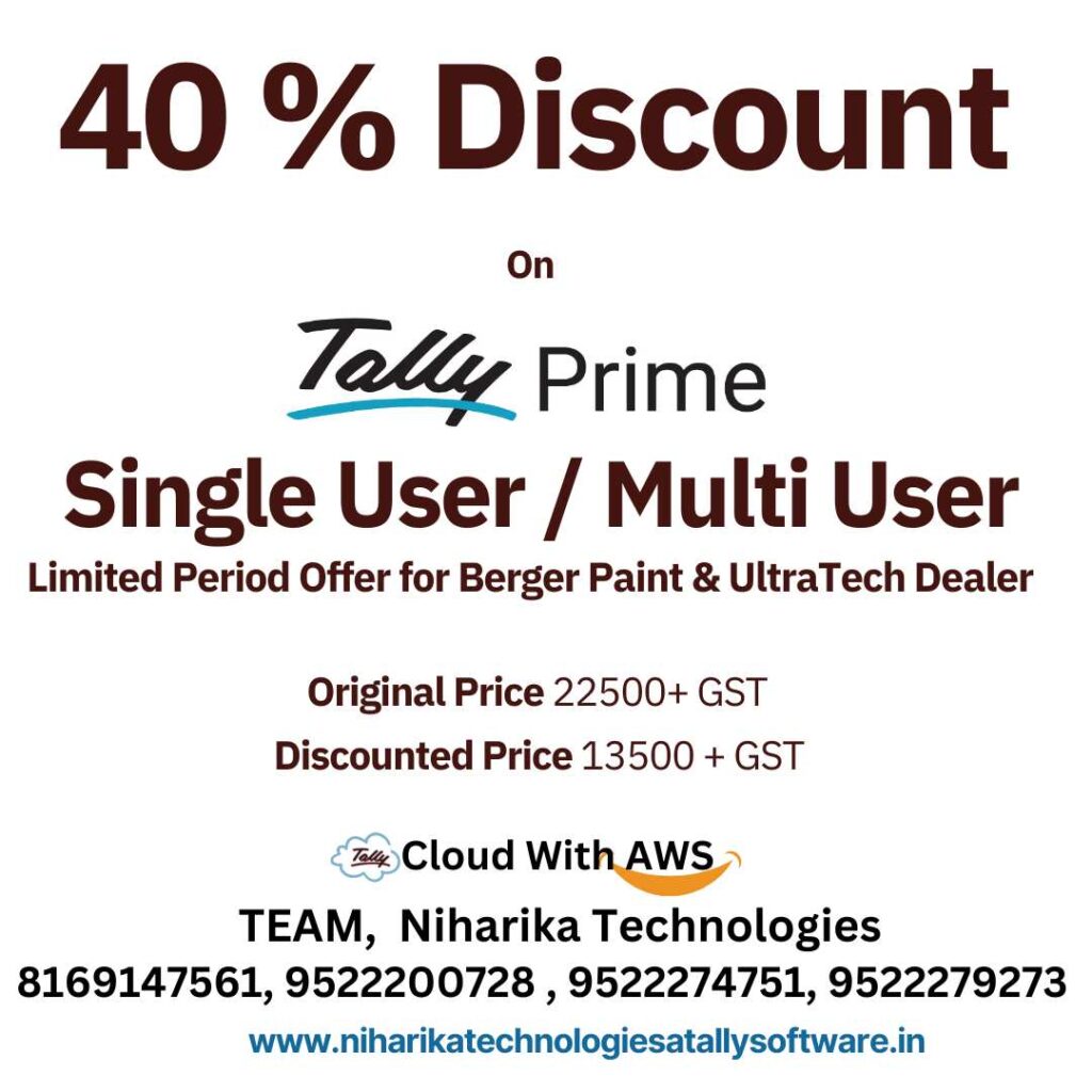 tally prime discount berger paint and ultratech